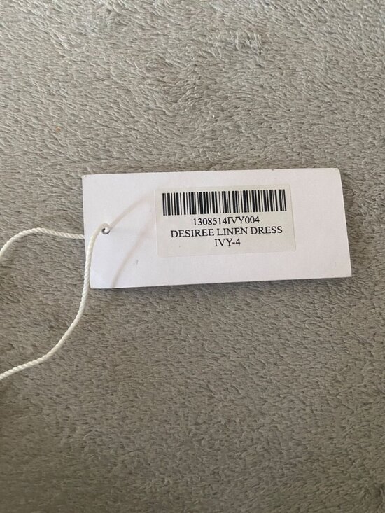 Reformation Desiree Linen Mini Tie Shoulder Dress in Ivy - Picture 8 of 8